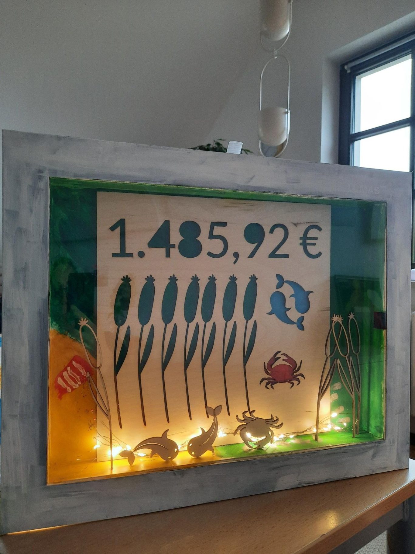 1485,92 € beträgt die Spendensumme, die im Rahmen des Spendenlaufes an den Förderverein Seddiner See e.V. geht.